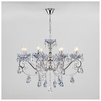 Eurosvet 10109/8 хром/лазурный хрусталь Strotskis