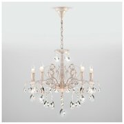 Eurosvet 3113/5 белый с золотом/прозрачный хрусталь Strotskis фото