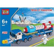 Город Мастеров Городской транспорт BB-8862-R Тягач с ракетой фото