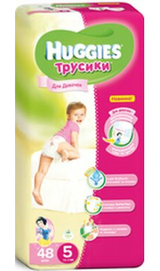 Huggies Tрусики-подгузники 5 для девочек фото