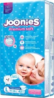 Joonies Premium Soft L 9-14 кг фото