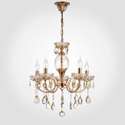 Eurosvet 10045/5 золото/прозрачный хрусталь фото