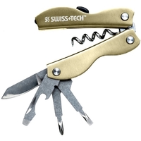 Swiss tech Vintage Corkscrew Tool 8-in-1 Platinum Series